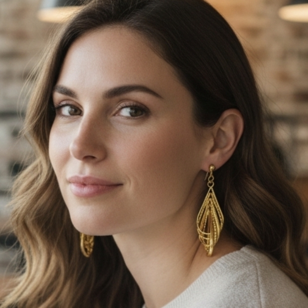 Gold Dangle Earrings